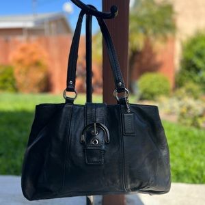 Black Coach Soho F1875 Leather Satchel!